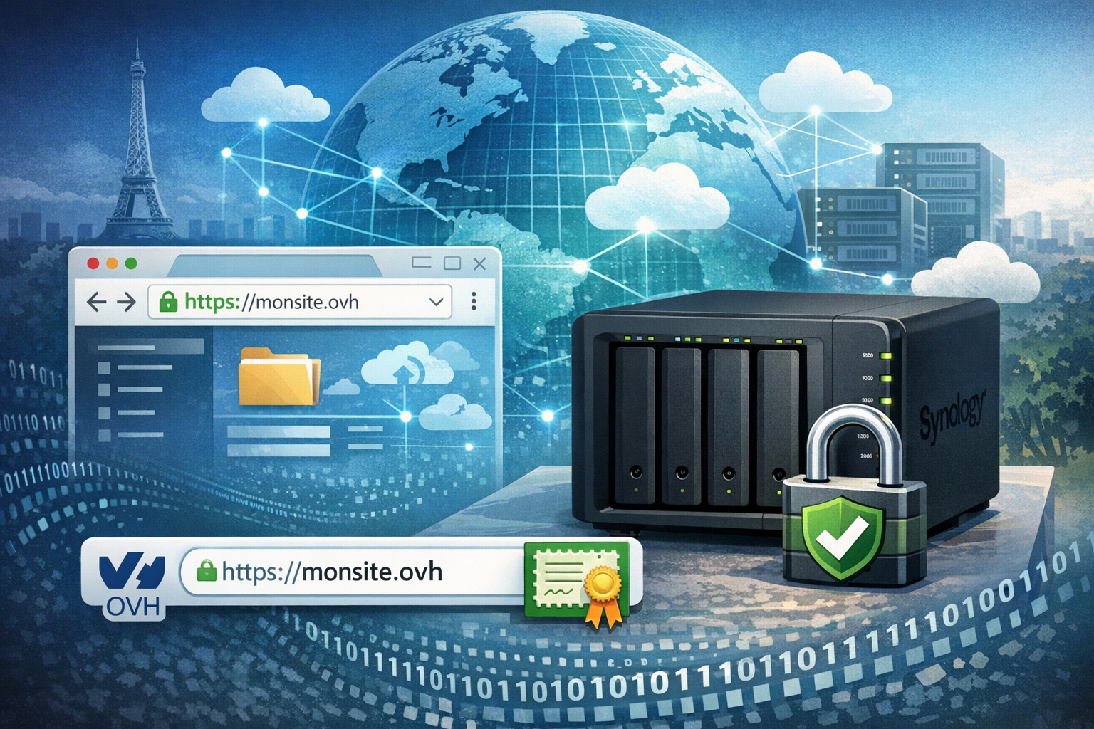 Acceder a son NAS Synology depuis une URL avec OVH : le guide ultra complet pour debutants et utilisateurs avances